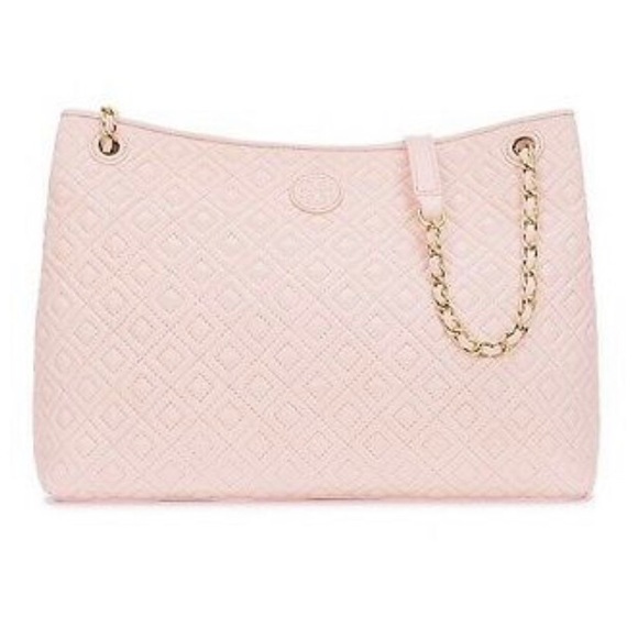 *!!SOLD!!AUTH* Tory Burch Marion Quilted Chain Tote Set - Picture 6 of 11